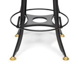 Industrial wooden swivel bar stool in contemporary kitchen — Allure Home Collections