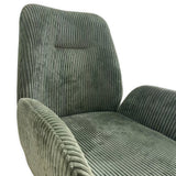 Dexter Linen Armchair Dining Chairs with Powder-Coated Iron Legs — Set of 4 — Allure Home Collections