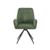Dexter Linen Armchair Dining Chairs with Powder-Coated Iron Legs — Set of 4 — Allure Home Collections