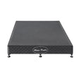 Assisi Charcoal Double bed frame in a modern bedroom