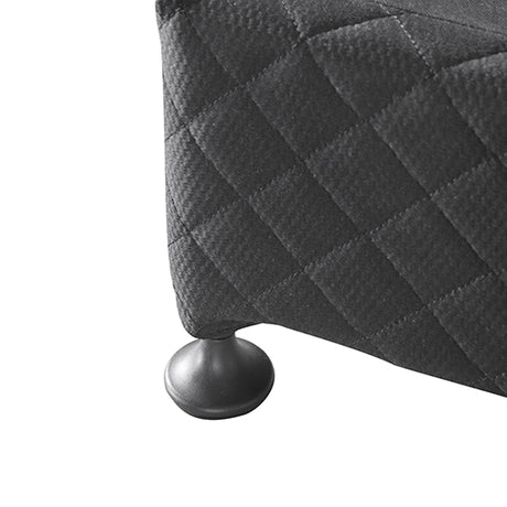 Assisi Double Bed Base, Charcoal