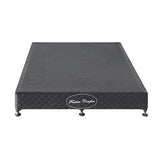 Assisi Charcoal King bed frame in a modern bedroom