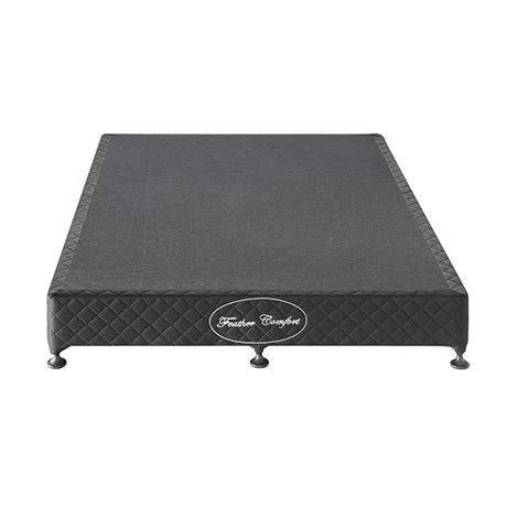 Assisi Charcoal King bed frame in a modern bedroom