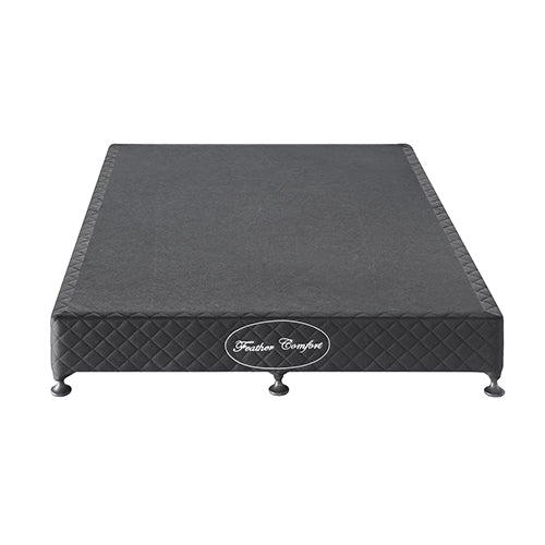 Assisi Charcoal King bed frame in a modern bedroom