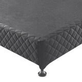 Assisi King Bed Base, Charcoal
