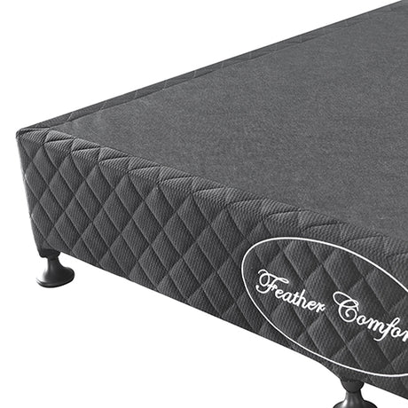 Assisi King Bed Base, Charcoal