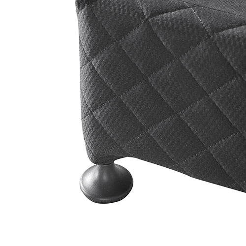 Assisi King Bed Base, Charcoal