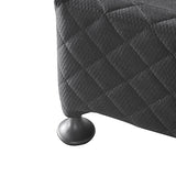Assisi King Bed Base, Charcoal