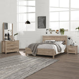 Taormina Oak King bedroom suite in a modern bedroom