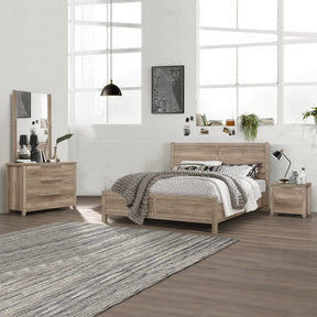 Taormina Oak King bedroom suite in a modern bedroom