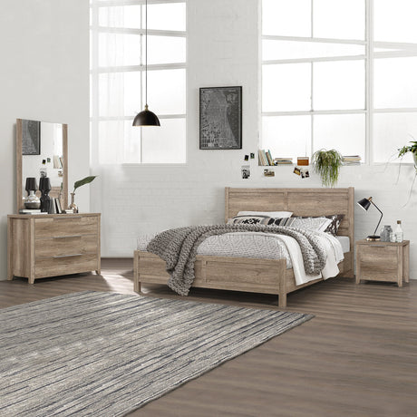 Taormina Oak King bedroom suite in a modern bedroom