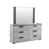Soho 5 Piece Queen Bedroom Suite, Black and Cement, view 7