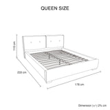 Estella Queen Upholstered Bedroom Suite 4pc