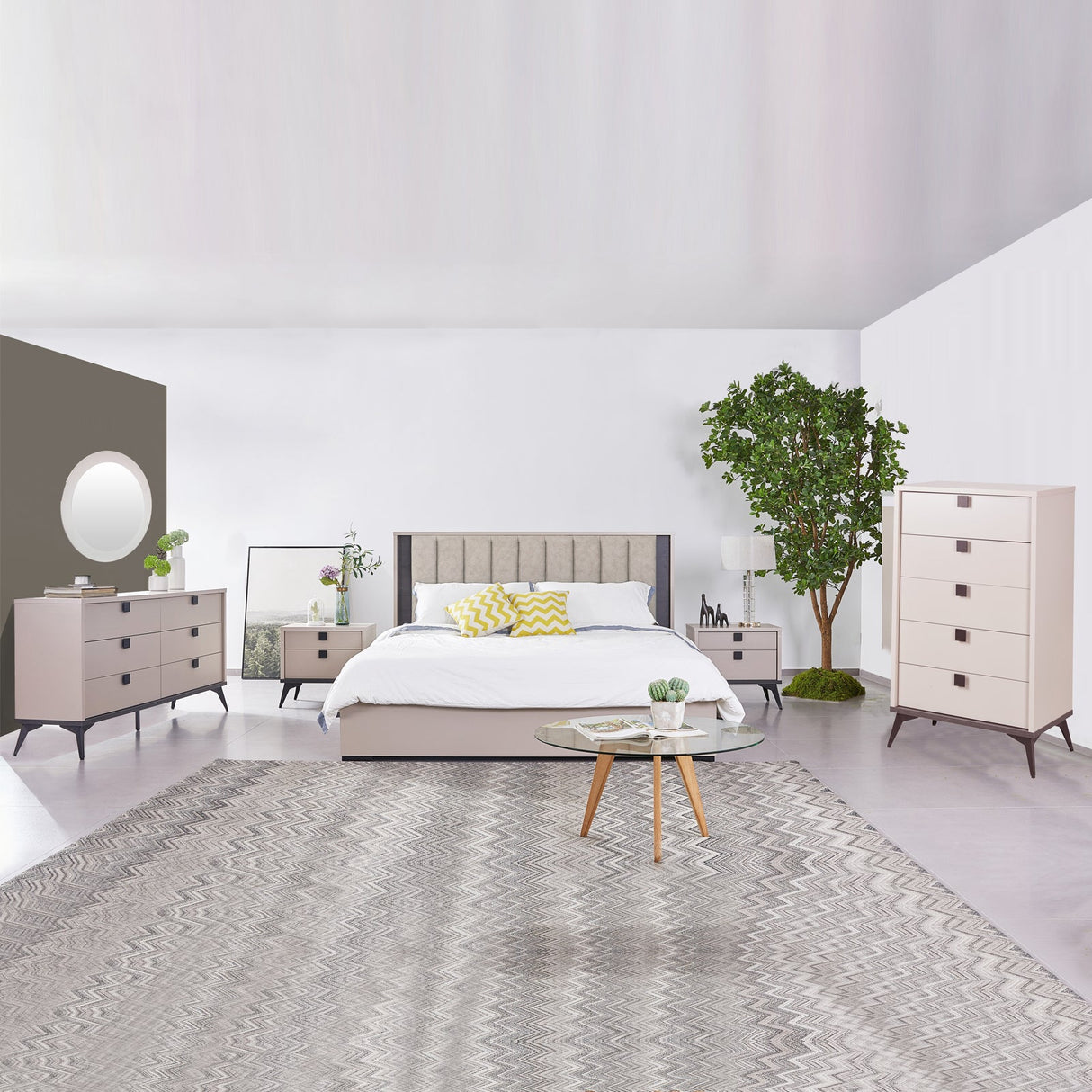 Maxwell 4-Piece Modern Bedroom Suite
