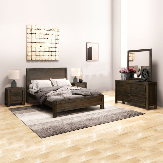 Elegant 4-Piece Solid Wood Bedroom Suite