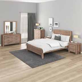 Cefalu Oak Double bedroom suite in a modern bedroom