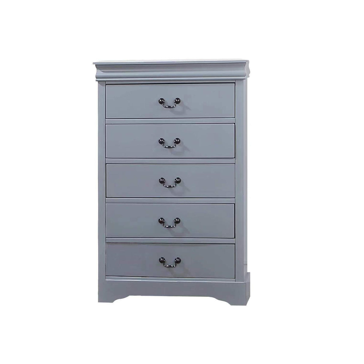 Sorrento 4 Piece King Bedroom Suite with Tallboy, Grey, view 5