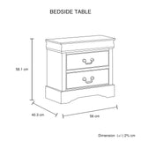 Spencer 4-Piece Grey Bedroom Furniture Set