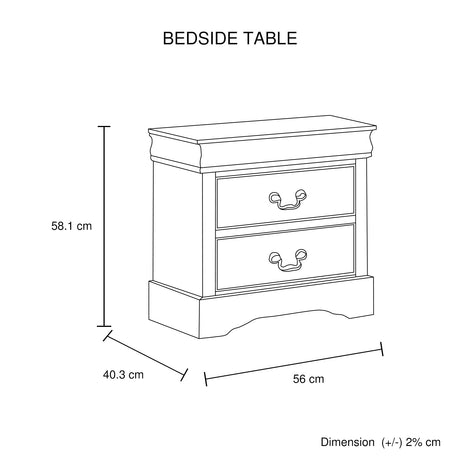 Spencer 4-Piece Grey Bedroom Furniture Set