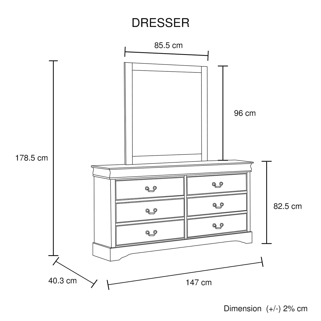 Spencer 5-Piece Grey Bedroom Suite