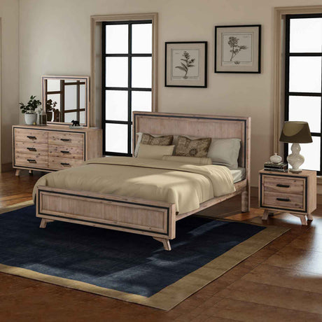 Merano 4 Piece Bedroom Suite King Acacia