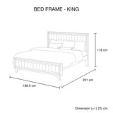 Seashore King Size Bedroom Suite in Acacia