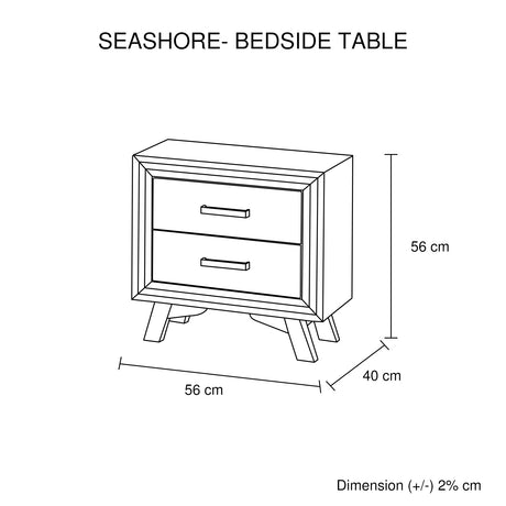 Seashore Queen Size Bedroom Suite in Silver