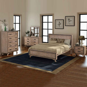 Merano 5 Piece Bedroom Suite King Acacia