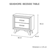 Seashore 5-Piece Acacia Wood Bedroom Suite
