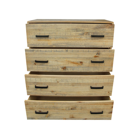 Solid Wood Antique Design 4-Piece Bedroom Suite
