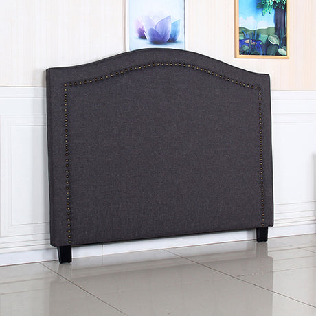 Peak View Curved Bed Head, Charcoal Queen