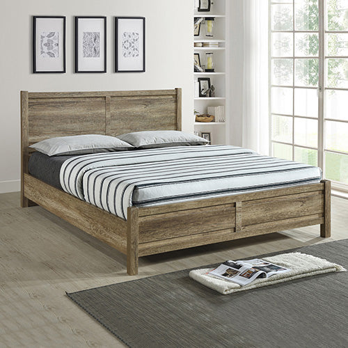 Cielo king bed frame showing legs and platform detail — Allure Home Collections