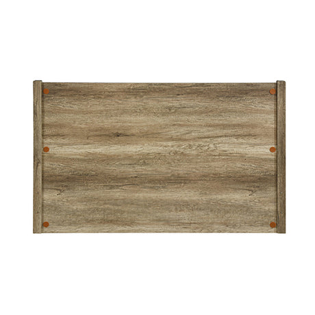 Cielo oak bed frame styled in contemporary bedroom — Allure Home Collections