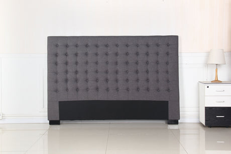 Tumut Rectangular Bed Head, Charcoal King