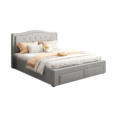 Emily Velvet Queen Bed Frame with Storage