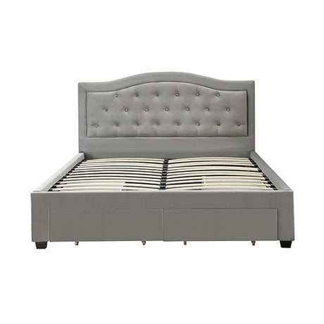 Emily Velvet Queen Bed Frame with Storage