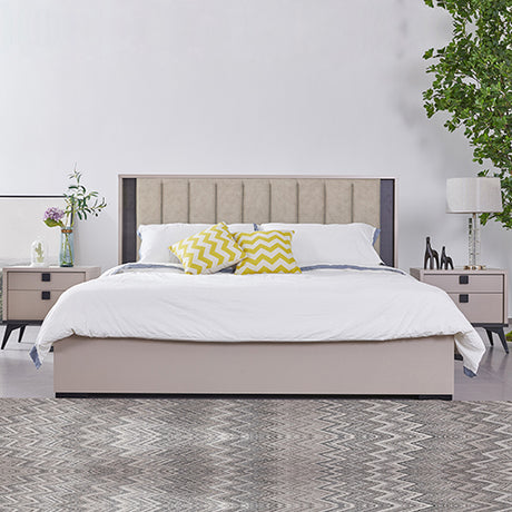 Allure Home Collections Queen Bed Frame with LED Headboard