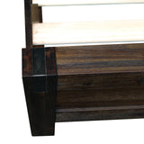 Nowra bed frame showing matching bedside table coordination option — Allure Home Collections