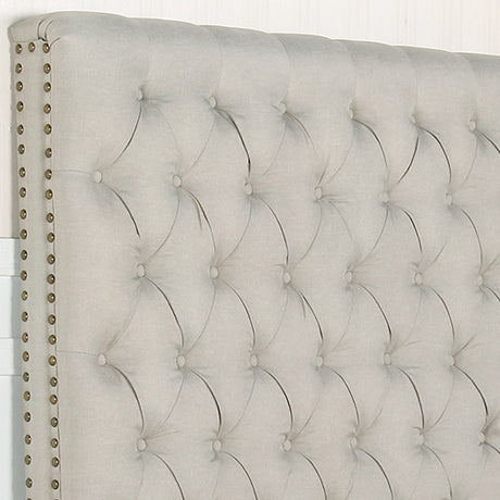 Talbingo French Provincial Bed Head, Beige Queen