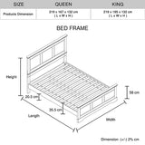 Spencer bed frame pole leg and footboard detail — Allure Home Collections