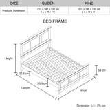 Spencer Queen Bed Frame in White