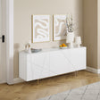 Winkie Buffet Sideboard, White and Gold