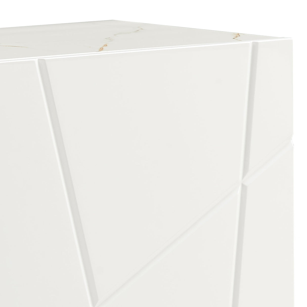 Winkie Buffet Sideboard, White and Gold