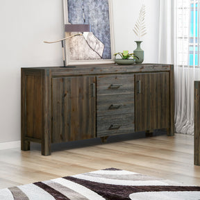 Cooltong 3 Drawer Buffet Sideboard, Chocolate