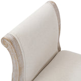 Lille Vintage White Washed Oak Bench Chair