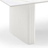 Scarlet Glossy White Sintered Stone Coffee Table