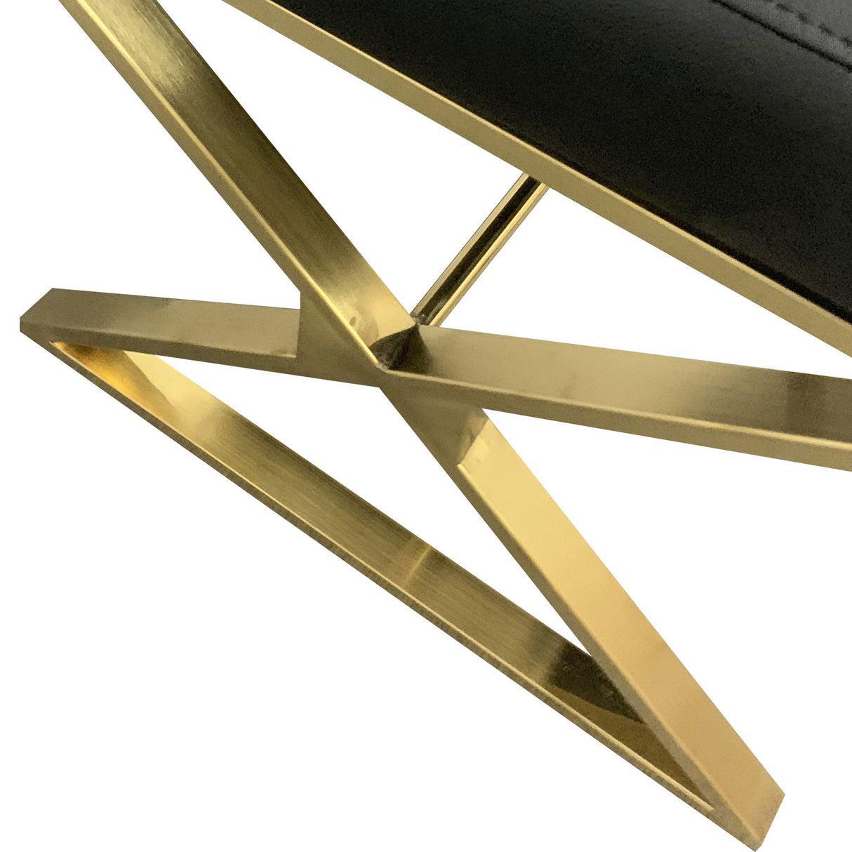 Elegant 2X Dining Chair in Black PU Leather