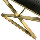 Elegant 2X Dining Chair in Black PU Leather
