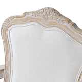 Elegant Oak Wood White Washed Dining Set