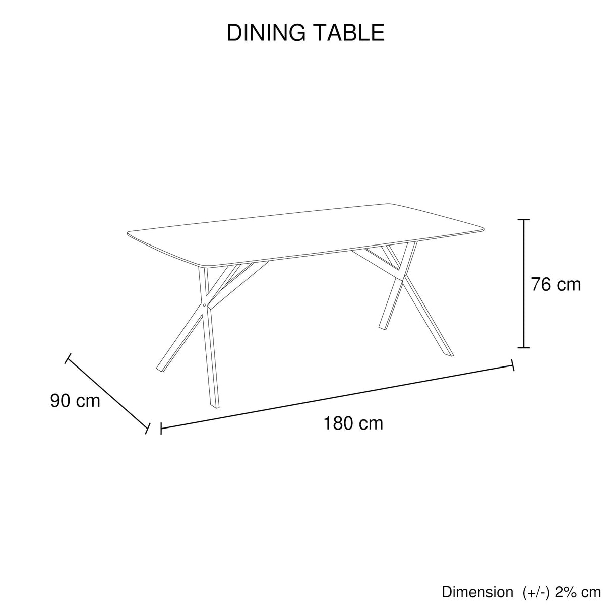 Hoyleton rectangular dining table in white sintered stone